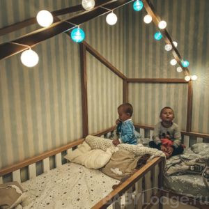 Кровать дом детская для двоих